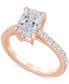 ფოტო #1 პროდუქტის Certified Lab-Grown Diamond Radiant-Cut Engagement Ring (2-1/2 ct. t.w.) in 14k Gold