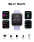 ფოტო #6 პროდუქტის Air 4 Unisex Silicone Strap Smartwatch 41mm