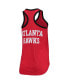 Фото #4 товара Women's Red Atlanta Hawks Showdown Scoop-Neck Racerback Tank Top