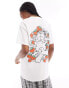 Daisy Street oversized t-shirt with Garfield strawberry graphic