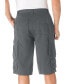 Фото #3 товара Big & Tall 14" Side Elastic Cargo Shorts