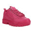 Фото #2 товара Fila Disruptor Ii Premium Lace Up Womens Pink Sneakers Casual Shoes 5XM01807-50
