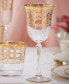 Фото #4 товара 4 Piece Infinity Gold Ring White Wine Goblet Set