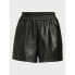 Scoop Faux Leather Pull On Shorts Women's Medium Black 5" Inseam 100% Polyester