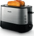 Toster Philips Philips | Toaster | HD2635/90 Viva Collection | Number of slots 2 | Housing material Metal/Plastic | Stainless Steel/Black