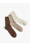 Фото #1 товара 3'lü Basic Soket Çorap Seti Çok Renkli
