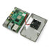 Case for Raspberry Pi with 4 IN fan gray, transparent