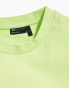 ASOS DESIGN PRIDE genderless oversized t-shirt in neon green with back print