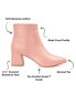 ფოტო #7 პროდუქტის Women's Tabbie Pointed Toe Block Heel Dress Booties