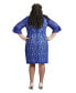 Фото #8 товара Women's Lace 3/4-Sleeve Sheath Dress