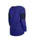 ფოტო #3 პროდუქტის Women's Black Baltimore Ravens Lace-Up Notch Neck Long Sleeve T-shirt