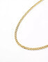 Icon Brand 14ct gold plated stainless steel heavy link chain necklace in gold