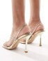 Фото #8 товара Simmi London Wide Fit Magnoliaa strappy heeled sandal in gold