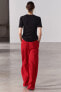 Zw collection darted masculine trousers with belt loops