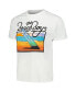 Men's and Women's White The Beach Boys Sunset Surfboard T-shirt