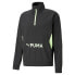 Puma Fit Heritage Woven Zip Pullover Mens Black Casual Athletic Outerwear 52310