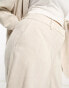 Фото #4 товара Vero Moda Curve linen touch relaxed short co-ord in oatmeal