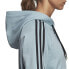 Adidas Women's Athletics Must Have 3-Stripes French Terry Hoodie Ash Grey DW9693