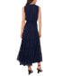 Фото #2 товара Women's Sleeveless Tie V-neck Tiered Maxi Dress