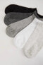 Erkek 5'li Pamuklu Sneaker Çorap C0134axns