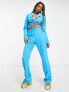 Фото #1 товара COLLUSION flared trouser in blue co-ord