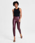 Фото #2 товара Women's Soft Faux-Leather Leggings, Created for Macy's