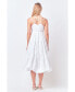 Women's Balloon Dress with Strappy Back Detail