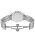 ფოტო #4 პროდუქტის Men's Swiss Tradition Stainless Steel Bracelet Watch 42mm