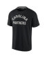 Фото #3 товара Men's and Women's Black Carolina Panthers Super Soft Short Sleeve T-shirt