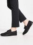 River Island wide fit woven tassle loafer in black