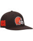 Фото #1 товара Men's Brown Cleveland Browns Logo II Snapback Hat