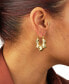 ფოტო #4 პროდუქტის Cubic Zirconia Tari Hoop Earrings