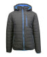 Spire By Galaxy Men's Puffer Bubble Jacket with Contrast Trim