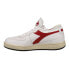 Фото #3 товара Diadora Mi Basket Row Cut Lace Up Mens White Sneakers Casual Shoes 176282-C7114