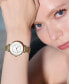 ფოტო #4 პროდუქტის Women's T-Bar Gold-Tone Stainless Steel Mesh Bracelet Watch 32mm
