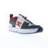 Фото #2 товара DC Lynx X Venture ADYS100697 Mens Gray Leather Skate Inspired Sneakers Shoes