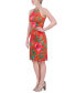 Фото #3 товара Women's Floral-Print Halter Sheath Dress