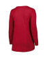 ფოტო #4 პროდუქტის Women's Cardinal Arizona Cardinals Plus Size Measure Distance Scoop Neck Long Sleeve T-shirt