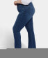 ფოტო #3 პროდუქტის Plus Size High Rise Marilyn Straight Jeans