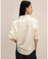 Фото #2 товара Women's Tailored Button Down Silk Shirt for Women