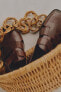 Фото #2 товара Кожаные сандалии с ремешками – limited edition ZARA