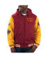 Фото #1 товара Men's Burgundy, Gold Washington Commanders Player Option Full-Zip Hoodie Jacket