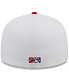 Фото #4 товара Men's Red, Navy Harrisburg Senators Marvel x Minor League 59FIFTY Fitted Hat