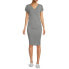 Фото #3 товара Oh! Mamma Maternity Dress Women's Large Heather Gray Rayon Stretch Wrap Nursing