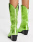 Jeffrey Campbell Dagget western boots in metallic green