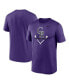 Men's Purple Colorado Rockies Icon Legend Performance T-shirt