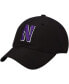 Фото #1 товара Men's Black Northwestern Wildcats Primary Logo Staple Adjustable Hat