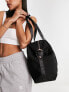 ASOS DESIGN scuba holdall weekend bag in black