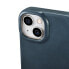Фото #13 товара Глянцевый кожаный iPhone 14 чехол с магнитной крышкой CE Oil Wax Premium Leather Заказ синий