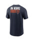 Фото #2 товара Men's Navy Chicago Bears Blitz Essential T-shirt